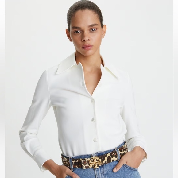 New Tory burch 1.5” ELEANOR LEOPARD BELT - Picture 2 of 2